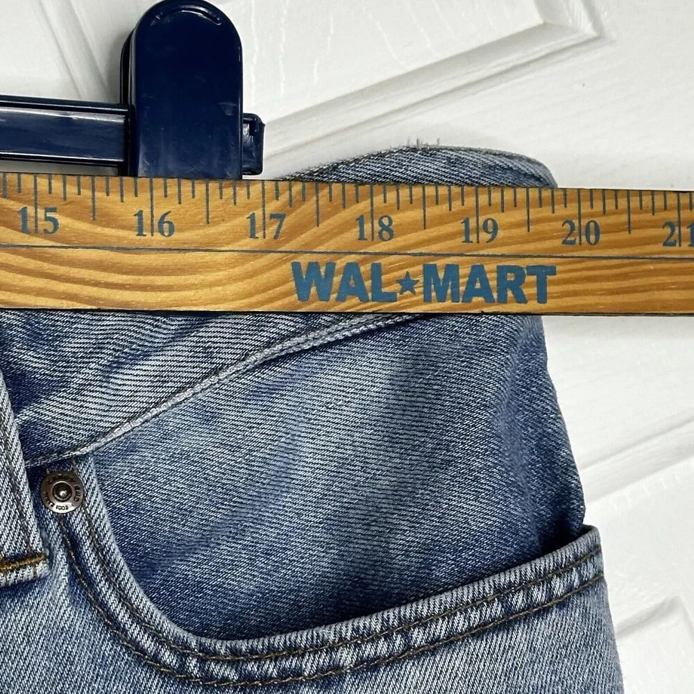 Lands End Mens Jeans Size 40 28 Traditional Fit Expandable Flex Waist Blue Denim